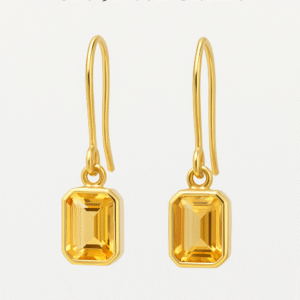 Pendientes Tramuntana · Oro 9k con Citrino